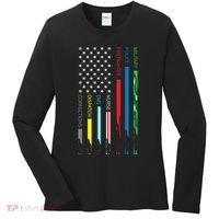 No One Fight Alone Usa Flag Women's Long Sleeve Shirt thumb 0