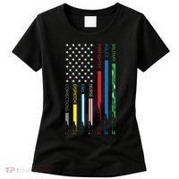 No One Fight Alone Usa Flag Women's T-Shirt thumb 0