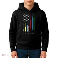 No One Fight Alone Usa Flag Kids Hoodie thumb 4