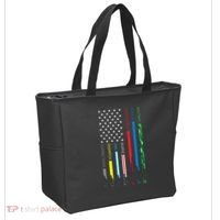 No One Fight Alone Usa Flag Tote Bag thumb 2