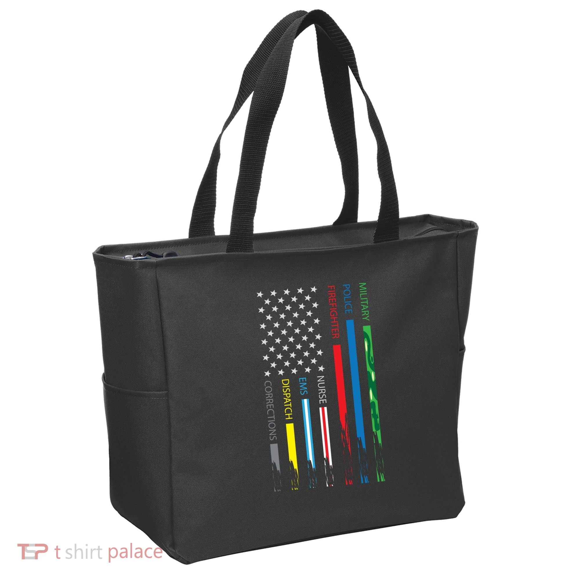 No One Fight Alone Usa Flag Tote Bag