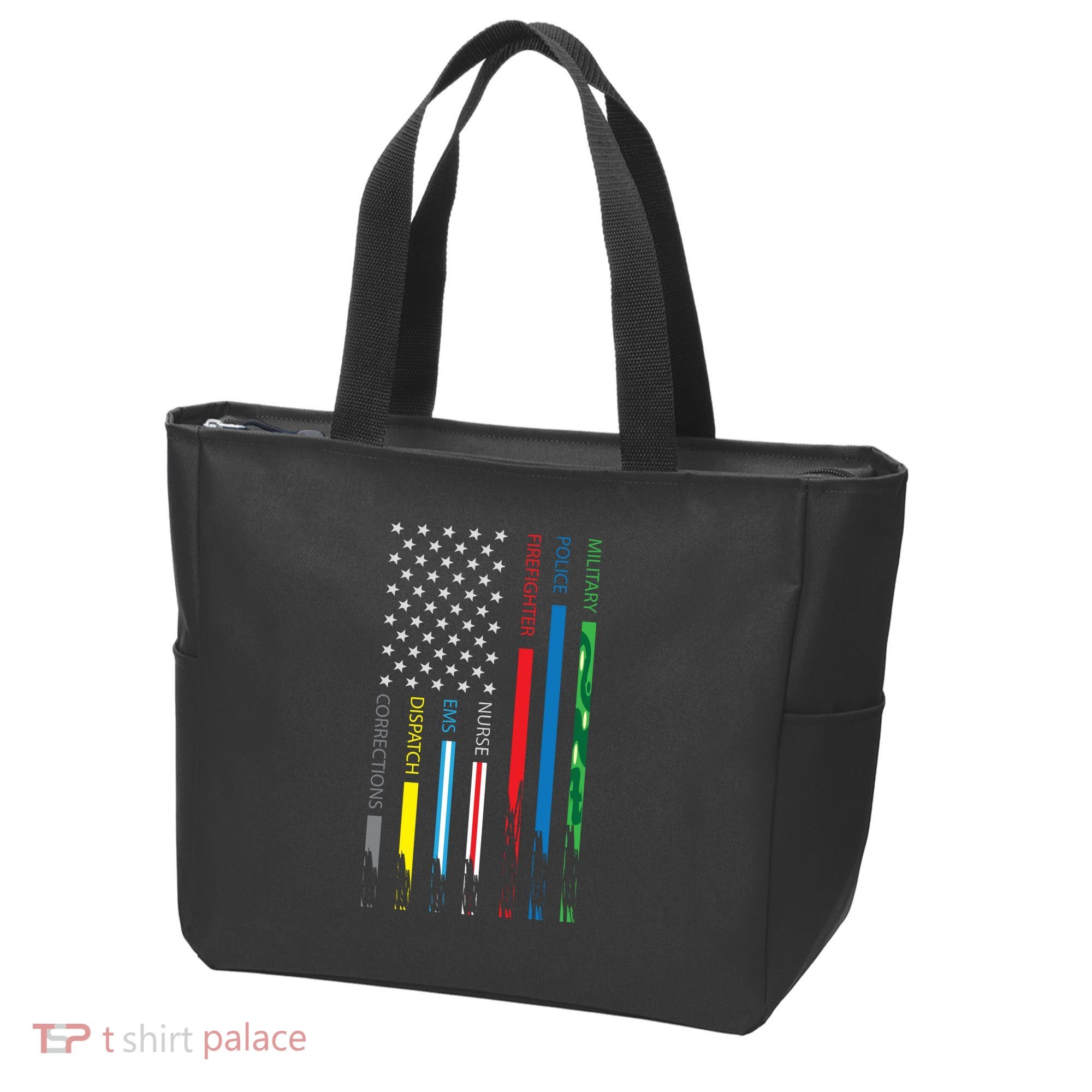 No One Fight Alone Usa Flag Tote Bag