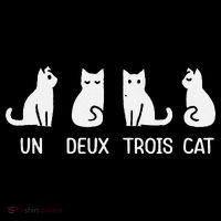 Funny Meow Kitty Un Deux Trois Cat Funny Black Cat Coffee Mug thumb 5