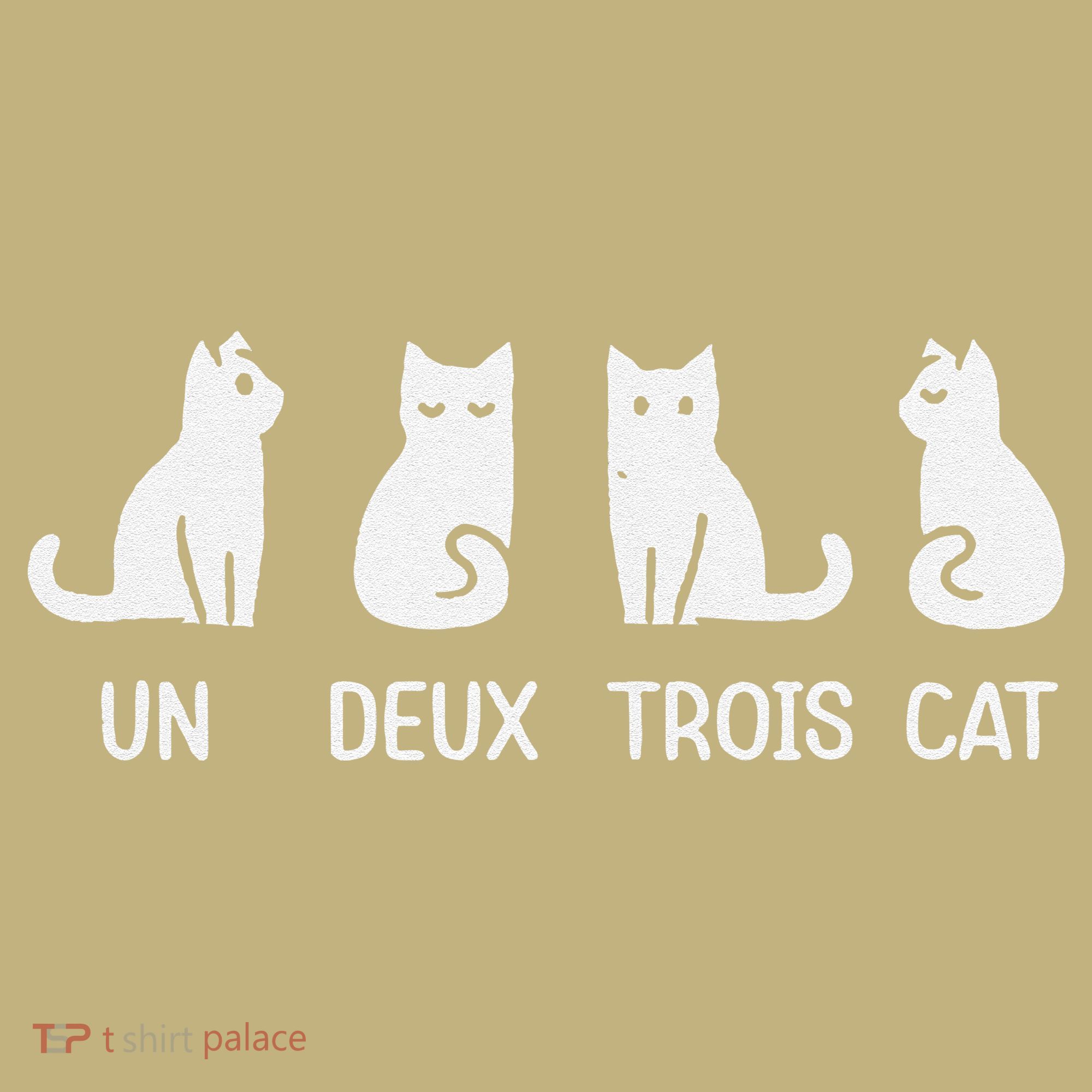 Funny Meow Kitty Un Deux Trois Cat Funny Black Cat Kids T-Shirt
