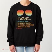 Funny Music Lover Bicycle I Want It All Women's Sweatshirt thumb 0