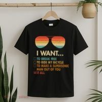 Funny Music Lover Bicycle I Want It All T-Shirt thumb 2