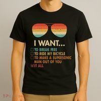 Funny Music Lover Bicycle I Want It All T-Shirt thumb 3