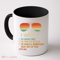 Funny Music Lover Bicycle I Want It All Coffee Mug thumb 0