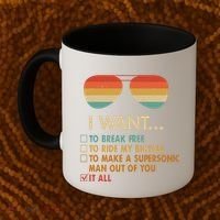 Funny Music Lover Bicycle I Want It All Coffee Mug thumb 2