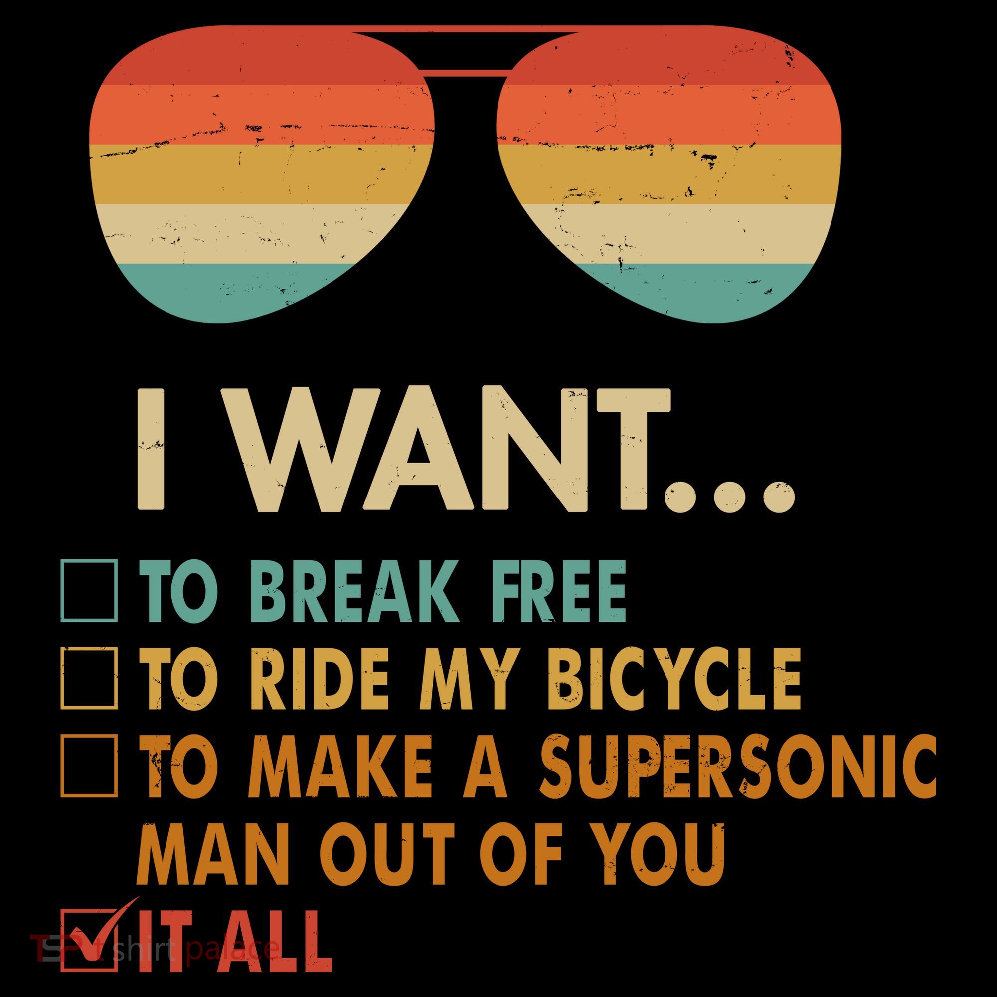 Funny Music Lover Bicycle I Want It All Coffee Mug
