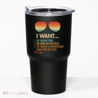 Funny Music Lover Bicycle I Want It All Tumbler thumb 0