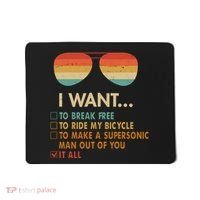 Funny Music Lover Bicycle I Want It All Mousepad thumb 0