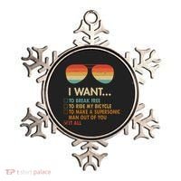 Funny Music Lover Bicycle I Want It All Ornament thumb 0
