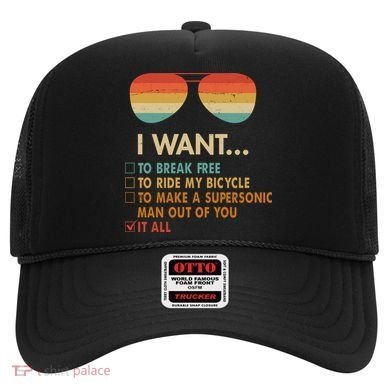 Funny Music Lover Bicycle I Want It All Hat
