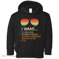 Funny Music Lover Bicycle I Want It All Toddler Hoodie thumb 0