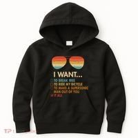 Funny Music Lover Bicycle I Want It All Kids Hoodie thumb 0