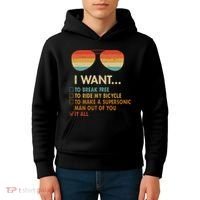 Funny Music Lover Bicycle I Want It All Kids Hoodie thumb 4