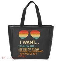 Funny Music Lover Bicycle I Want It All Tote Bag thumb 0