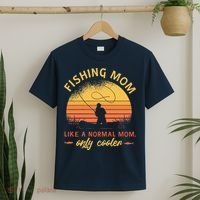 Fishing Mom Like A Normal Mom Only Cooler T-Shirt thumb 2