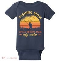 Fishing Mom Like A Normal Mom Only Cooler Baby Bodysuit thumb 0
