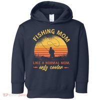Fishing Mom Like A Normal Mom Only Cooler Toddler Hoodie thumb 0