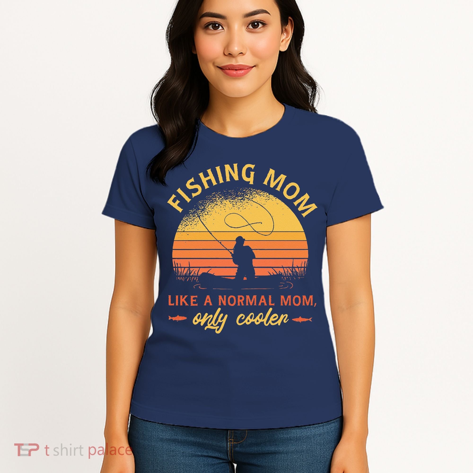 Fishing Mom Like A Normal Mom Only Cooler Women's T-Shirt