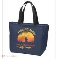 Fishing Mom Like A Normal Mom Only Cooler Tote Bag thumb 3
