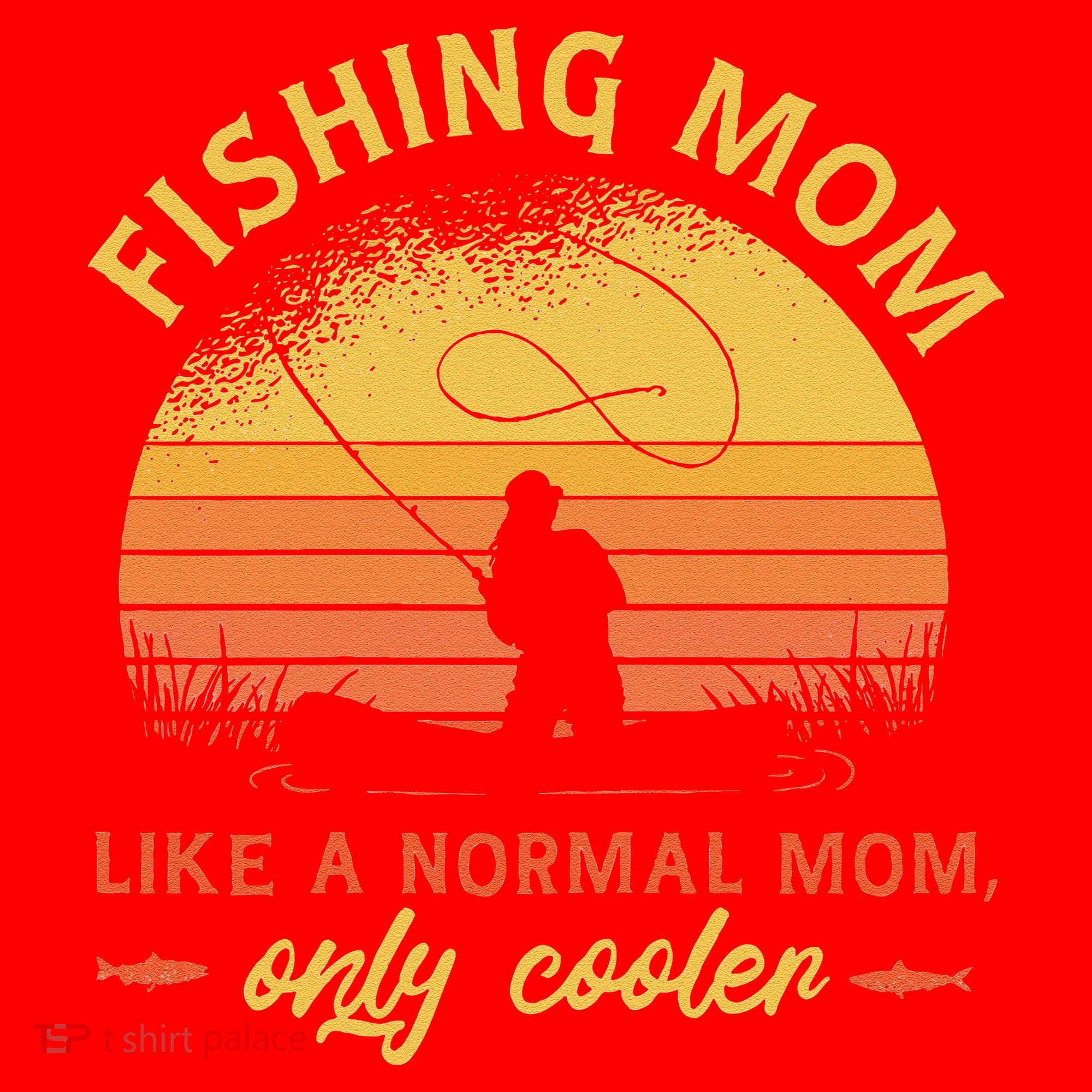 Fishing Mom Like A Normal Mom Only Cooler Santa Hat