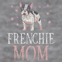 Frenchie Mom Lover Owner French Bulldog Mother Mommy Mama Women's Racerback Cropped Tank thumb 2