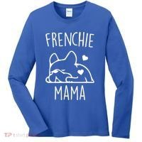 Frenchie Mama Love Women's Long Sleeve Shirt thumb 0