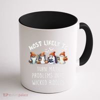 Funny Most Likely To Turn Math Problems Into Wicked Riddles Coffee Mug thumb 1