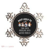 Funny Most Likely To Turn Math Problems Into Wicked Riddles Ornament thumb 0