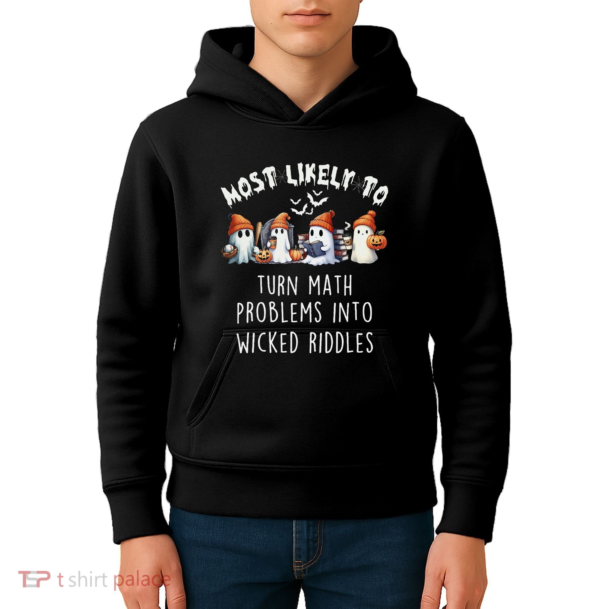 Funny Most Likely To Turn Math Problems Into Wicked Riddles Kids Hoodie