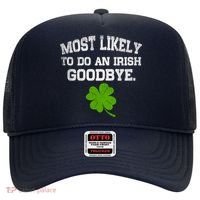 Funny Most Likely To Do An Irish Goodbye Gift For St PatrickS Day Hat thumb 0