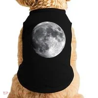 Full Moon Luna Astronomy Space Galaxy Stars Doggie Tank thumb 0