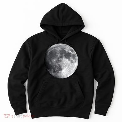 Full Moon Luna Astronomy Space Galaxy Stars Hoodie