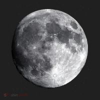 Full Moon Luna Astronomy Space Galaxy Stars Beanie thumb 2