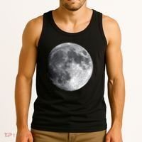 Full Moon Luna Astronomy Space Galaxy Stars Tank Top thumb 3
