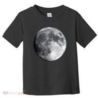 Full Moon Luna Astronomy Space Galaxy Stars Toddler T-Shirt thumb 0