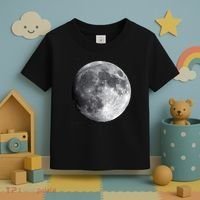Full Moon Luna Astronomy Space Galaxy Stars Toddler T-Shirt thumb 3