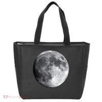 Full Moon Luna Astronomy Space Galaxy Stars Tote Bag thumb 0