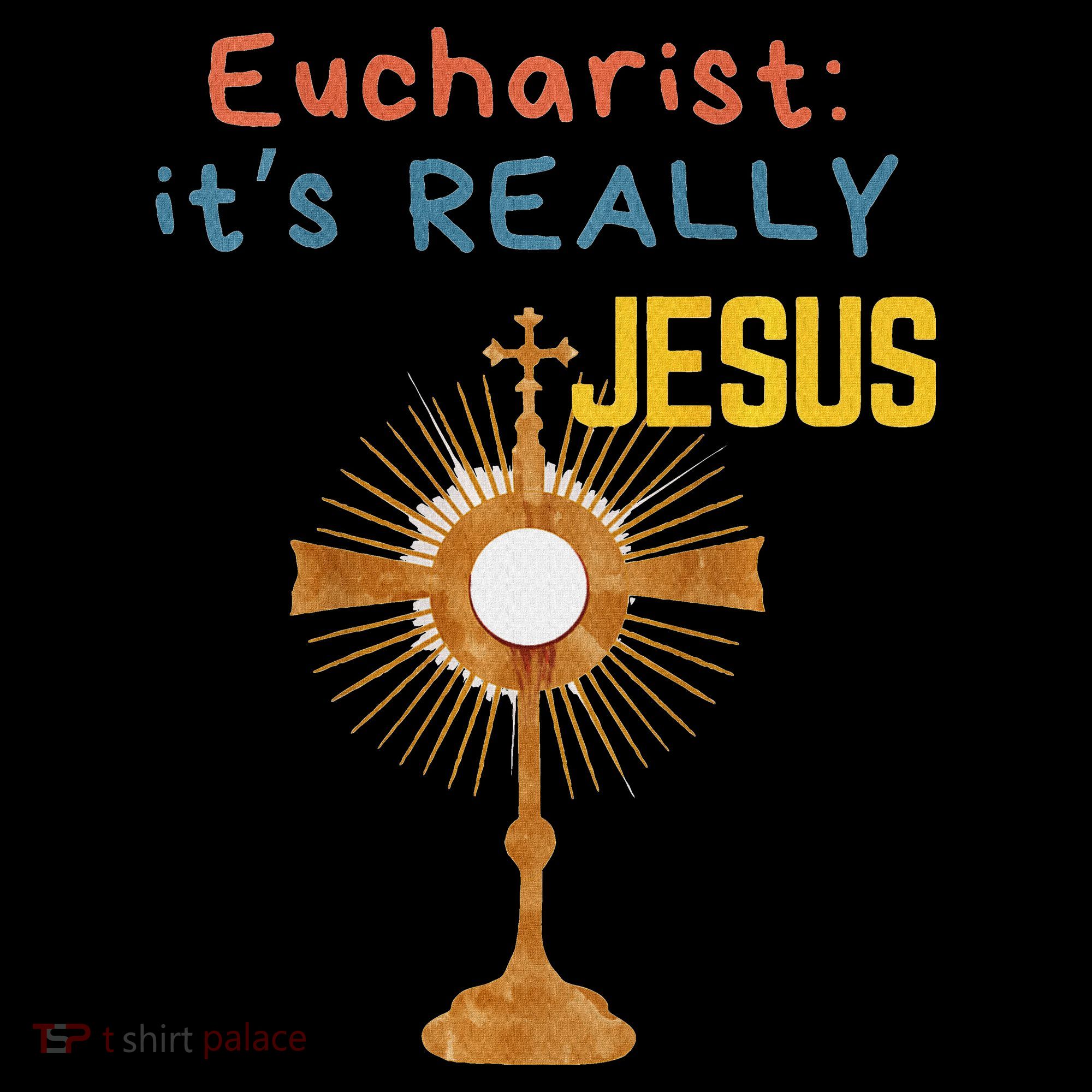 Front My Lord Monstrance Back Eucharist ItS Really Jesus Bucket Hat