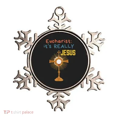 Front My Lord Monstrance Back Eucharist ItS Really Jesus Ornament