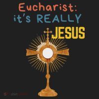 Front My Lord Monstrance Back Eucharist ItS Really Jesus Golf Towel thumb 3