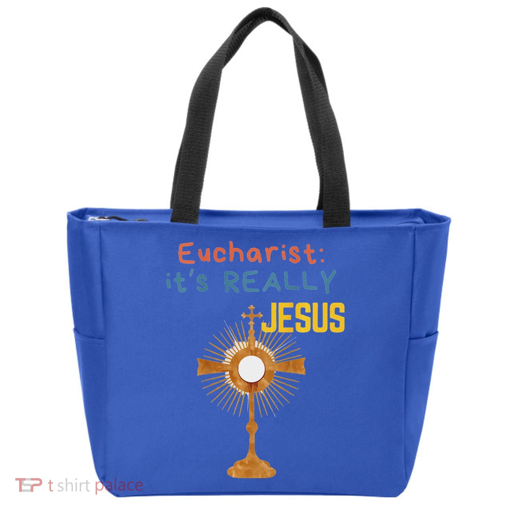 Front My Lord Monstrance Back Eucharist ItS Really Jesus Tote Bag