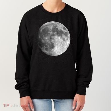 Full Moon Luna Astronomy Space Galaxy Stars Women's Sweatshirt
