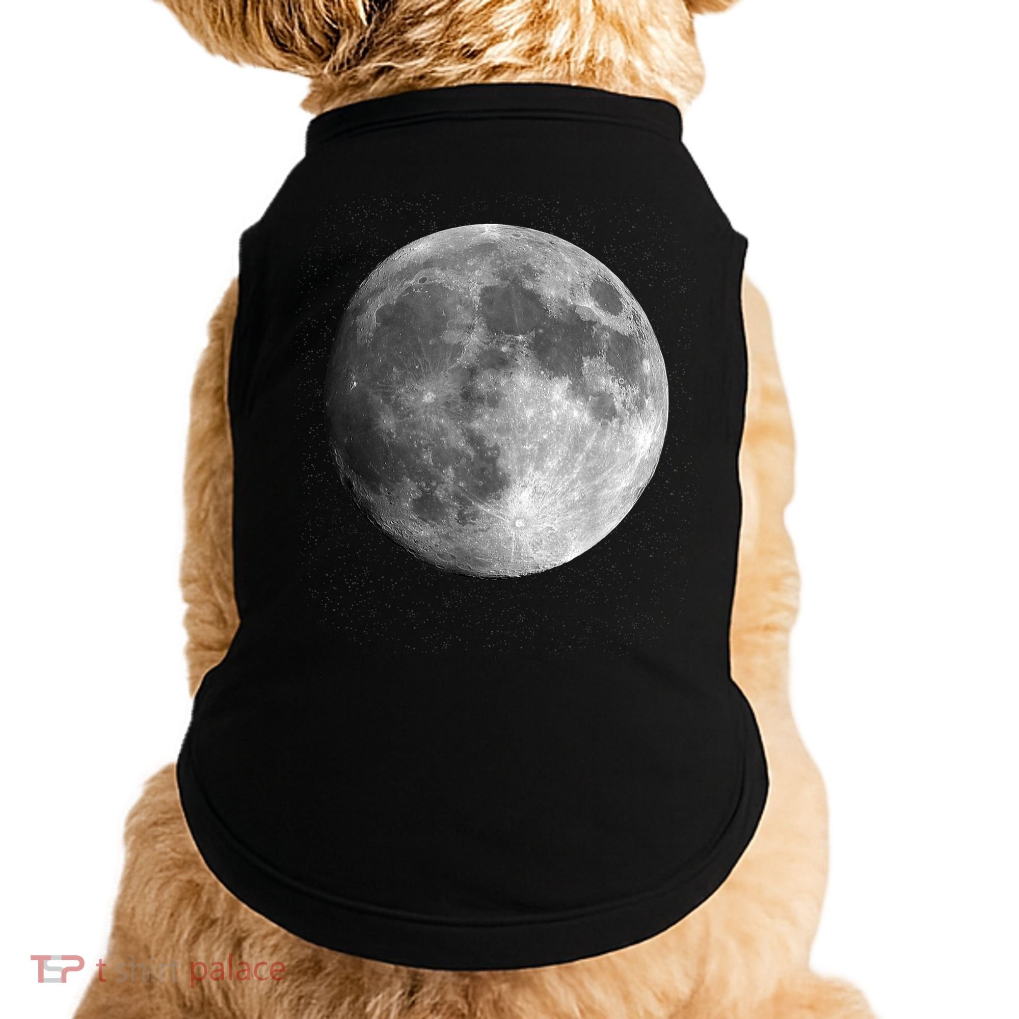 Full Moon Luna Astronomy Space Galaxy Stars Doggie Tank