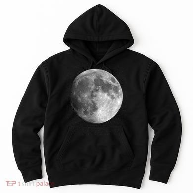Full Moon Luna Astronomy Space Galaxy Stars Hoodie