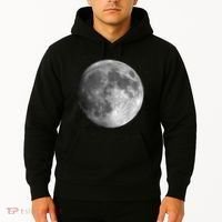 Full Moon Luna Astronomy Space Galaxy Stars Hoodie thumb 2