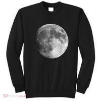 Full Moon Luna Astronomy Space Galaxy Stars Sweatshirt thumb 0